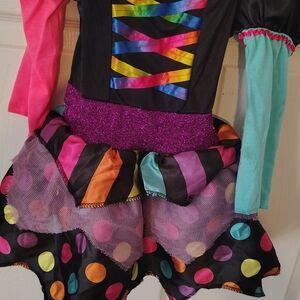 Colorful Kids Costume with Polka Dots